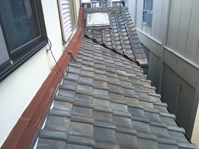 天窓周囲の確認